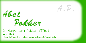 abel pokker business card